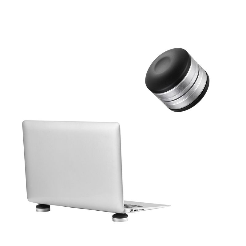 Laptop, Telefoane si Tablete - Laptopuri si accesorii - Piese laptop - Folii protectie si autocolante laptop - Stand universal Kwmobile, reglabil, protectie la supraincalzire, silicon, negru si argintiu - Infinity.ro