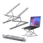 Laptop, Telefoane si Tablete - Laptopuri si accesorii - Piese laptop - Folii protectie si autocolante laptop - Stand universal Kwmobile, pliabil si reglabil, protectie la zgarieturi, aluminiu, argintiu - Infinity.ro