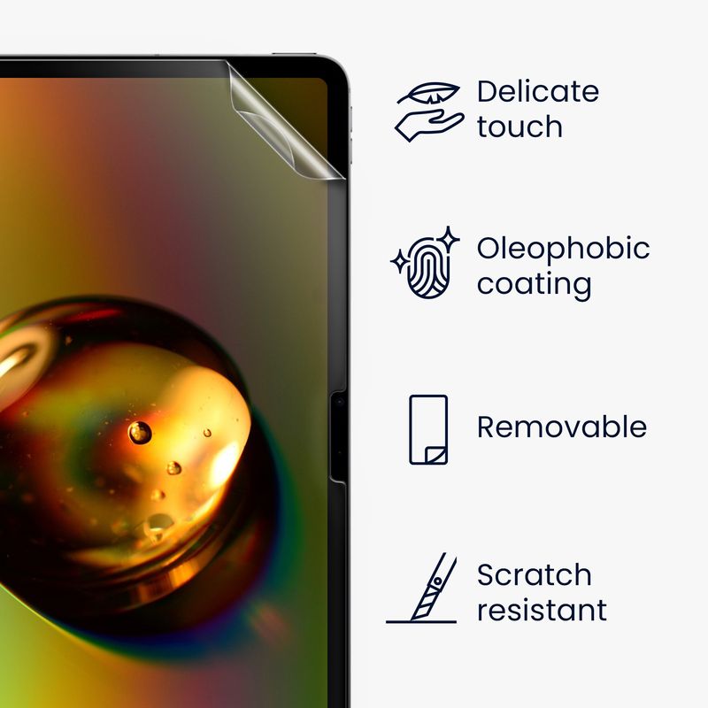 Laptop, Telefoane si Tablete - Tablete si accesorii tablete - Accesorii Tablete - Folii protectie tablete - Set 2 folii de protectie Kwmobile pentru Apple iPad Air 13 inch M2 (2024), PET, transparent, anti-amprenta, fara bule - Infinity.ro