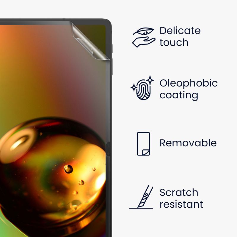 Laptop, Telefoane si Tablete - Tablete si accesorii tablete - Accesorii Tablete - Folii protectie tablete - Set 2 folii de protectie Kwmobile pentru Samsung Galaxy Tab S10 FE/S10 Lite/S9 FE/S9, PET, transparent, antireflex - Infinity.ro