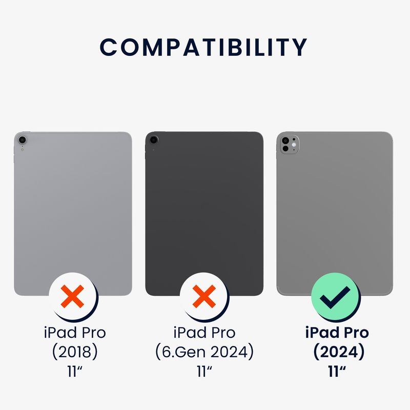 Laptop, Telefoane si Tablete - Tablete si accesorii tablete - Accesorii Tablete - Folii protectie tablete - Set 2 folii de protectie Kwmobile pentru Apple iPad Pro 11 inch M4 (2024), PET, transparent, anti-amprenta, fara bule - Infinity.ro