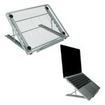 Laptop, Telefoane si Tablete - Laptopuri si accesorii - Piese laptop - Folii protectie si autocolante laptop - Stand universal Kwmobile pentru laptop, monitor portabil si tableta, anti-alunecare, metal, argintiu - Infinity.ro