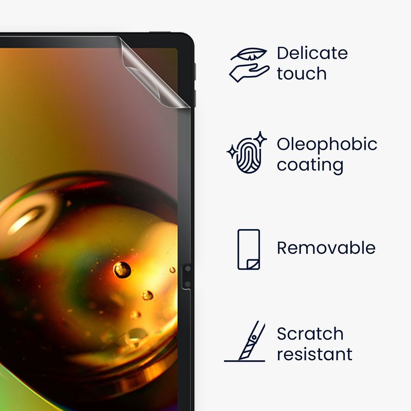 Laptop, Telefoane si Tablete - Tablete si accesorii tablete - Accesorii Tablete - Folii protectie tablete - Set 2 folii de protectie Kwmobile pentru Lenovo Tab K12/Idea Tab Plus, PET, transparent, anti-amprenta, fara bule - Infinity.ro