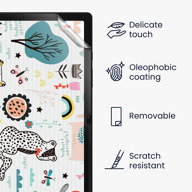 Laptop, Telefoane si Tablete - Tablete si accesorii tablete - Accesorii Tablete - Folii protectie tablete - Set 2 folii de protectie Kwmobile pentru Samsung Galaxy Tab A8 10.5 inch (2021), PET, transparent, antizgarieturi - Infinity.ro