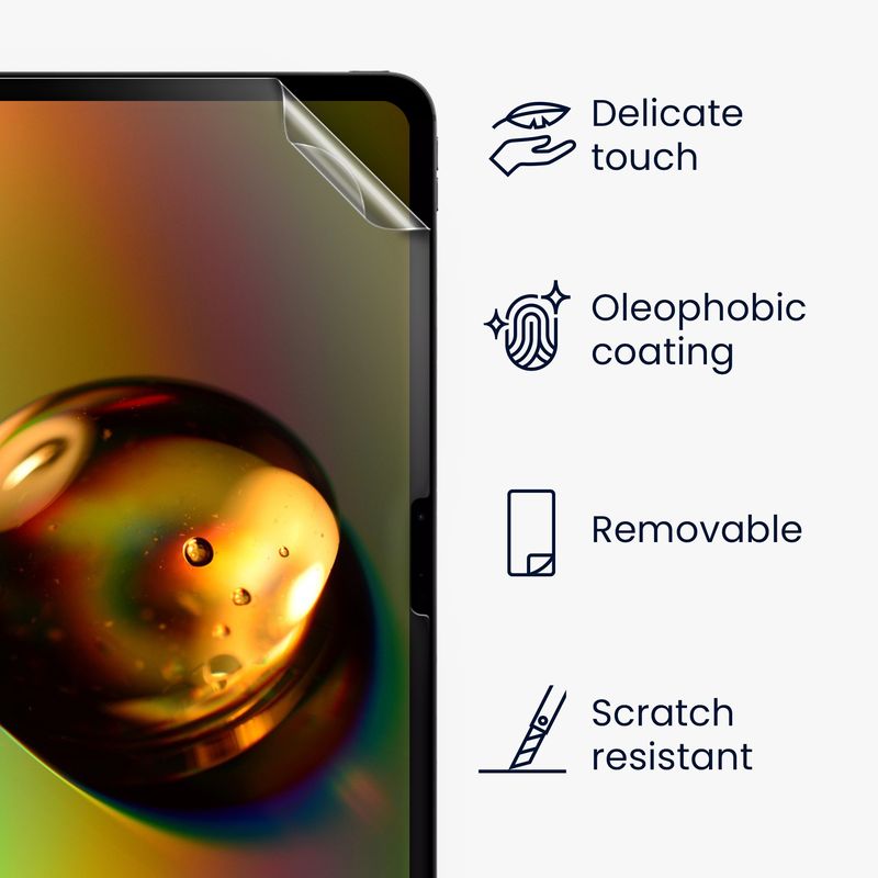 Laptop, Telefoane si Tablete - Tablete si accesorii tablete - Accesorii Tablete - Folii protectie tablete - Set 2 folii de protectie Kwmobile pentru Apple iPad Pro 13 inch M4 (2024), PET, transparent, anti-amprenta, fara bule - Infinity.ro
