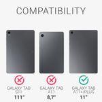 Laptop, Telefoane si Tablete - Tablete si accesorii tablete - Accesorii Tablete - Huse tablete - Husa tip carcasa Kwmobile pentru Samsung Galaxy Tab A11 Plus, silicon, negru, anti-alunecare - Infinity.ro