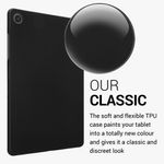 Laptop, Telefoane si Tablete - Tablete si accesorii tablete - Accesorii Tablete - Huse tablete - Husa tip carcasa Kwmobile pentru Samsung Galaxy Tab A11 Plus, silicon, negru, anti-alunecare - Infinity.ro