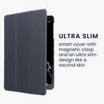 Laptop, Telefoane si Tablete - Tablete si accesorii tablete - Accesorii Tablete - Huse tablete - Husa Smart Cover Kwmobile Samsung Galaxy Tab A 10.1 inch P580/P585 S Pen, piele ecologica, albastru, functie stand - Infinity.ro