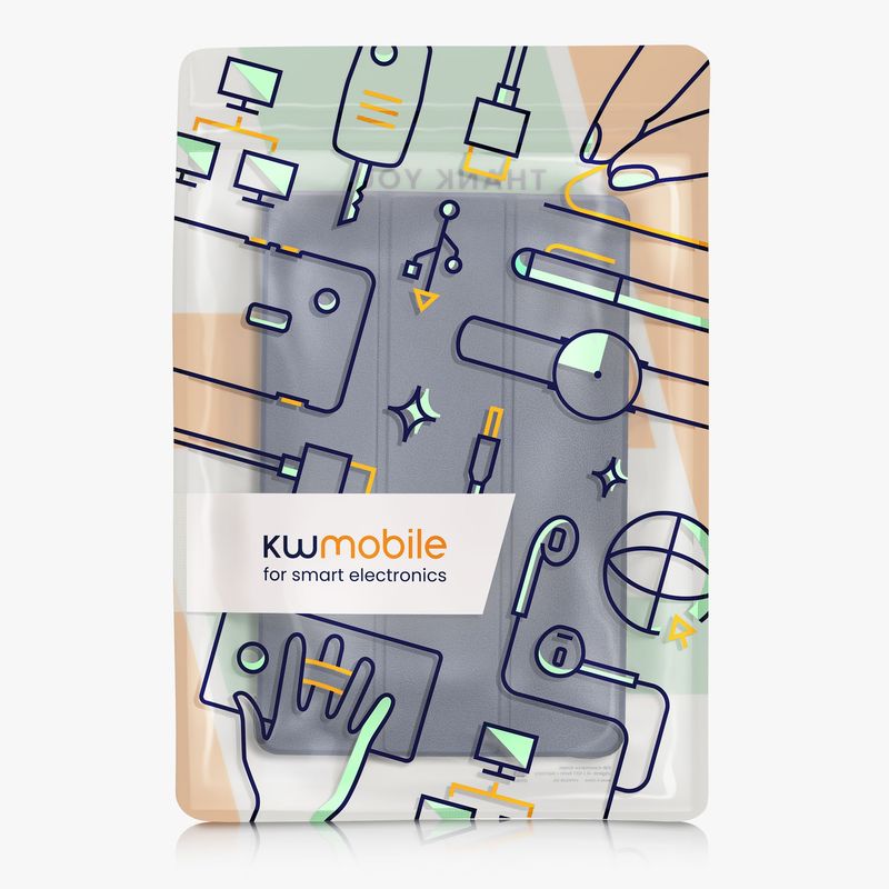 Laptop, Telefoane si Tablete - Tablete si accesorii tablete - Accesorii Tablete - Huse tablete - Husa Smart Cover Kwmobile Samsung Galaxy Tab A 10.1 inch P580/P585 S Pen, piele ecologica, albastru, functie stand - Infinity.ro