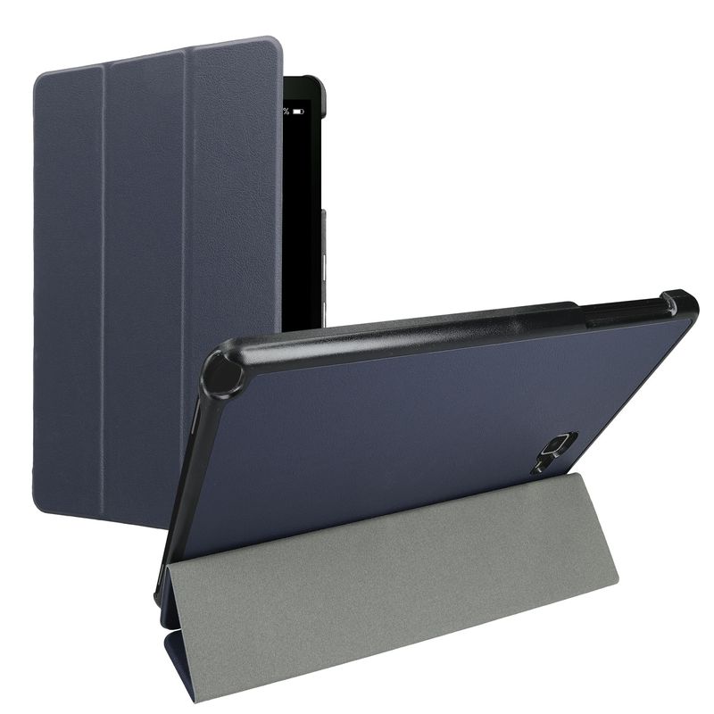 Laptop, Telefoane si Tablete - Tablete si accesorii tablete - Accesorii Tablete - Huse tablete - Husa Smart Cover Kwmobile Samsung Galaxy Tab A 10.1 inch P580/P585 S Pen, piele ecologica, albastru, functie stand - Infinity.ro