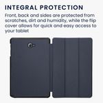 Laptop, Telefoane si Tablete - Tablete si accesorii tablete - Accesorii Tablete - Huse tablete - Husa Smart Cover Kwmobile Samsung Galaxy Tab A 10.1 inch P580/P585 S Pen, piele ecologica, albastru, functie stand - Infinity.ro