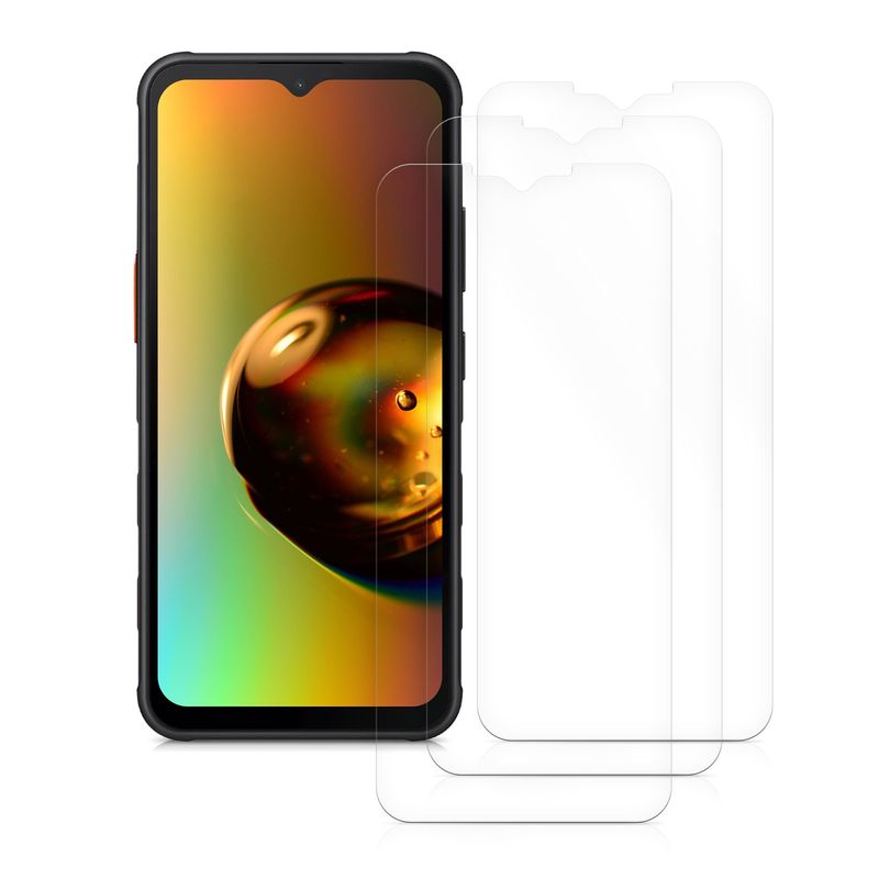 Laptop, Telefoane si Tablete - Telefoane mobile si accesorii - Accesorii Telefoane - Folii protectie telefoane - Set 3 folii de protectie pentru telefon Kwmobile pentru Samsung Galaxy Xcover 7, aplicare fara bule, PET, transparent - Infinity.ro