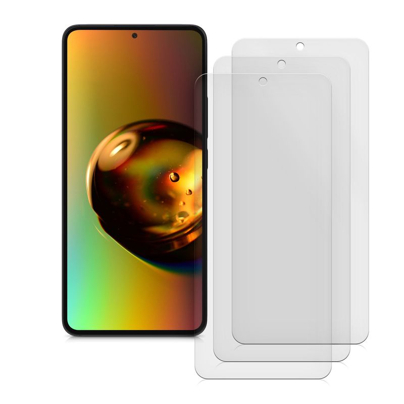 Laptop, Telefoane si Tablete - Telefoane mobile si accesorii - Accesorii Telefoane - Folii protectie telefoane - Set 3 folii protectie telefon Kwmobile pentru Xiaomi 13T, 13T Pro, antireflex, PET, transparente - Infinity.ro