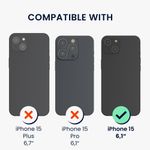 Laptop, Telefoane si Tablete - Telefoane mobile si accesorii - Accesorii Telefoane - Folii protectie telefoane - Set 3 folii de protectie pentru telefon Kwmobile pentru iPhone 15, aplicare fara bule, PET, transparent - Infinity.ro