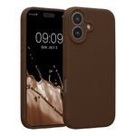 Laptop, Telefoane si Tablete - Telefoane mobile si accesorii - Accesorii Telefoane - Huse telefoane - Husa Kwmobile pentru iPhone 17, anti-alunecare, anti-amprenta, silicon, maro - Infinity.ro