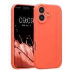 Laptop, Telefoane si Tablete - Telefoane mobile si accesorii - Accesorii Telefoane - Huse telefoane - Husa Kwmobile pentru iPhone 17, anti-alunecare, silicon, coral intens - Infinity.ro