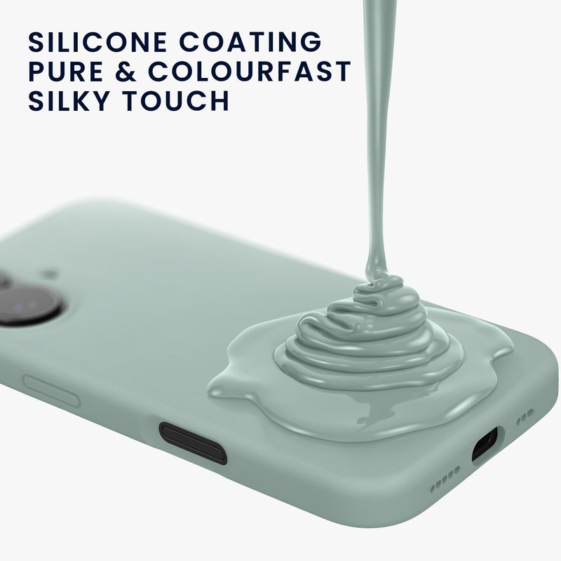 Laptop, Telefoane si Tablete - Telefoane mobile si accesorii - Accesorii Telefoane - Huse telefoane - Husa Kwmobile pentru iPhone 17, anti-alunecare, silicon, menta - Infinity.ro