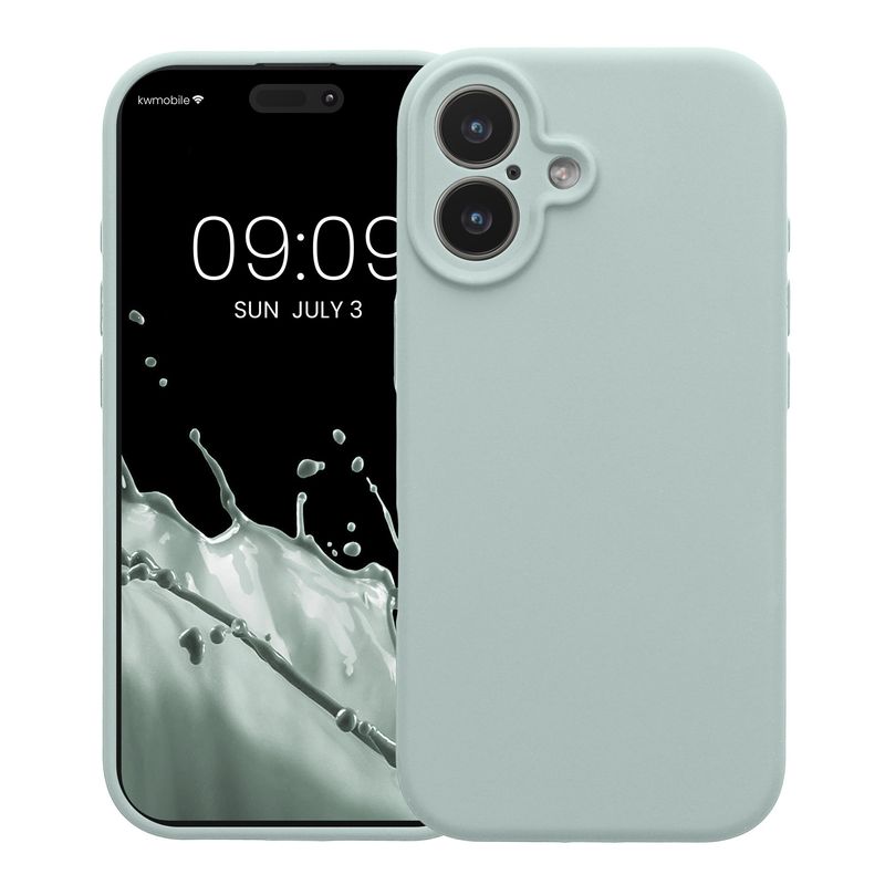 Laptop, Telefoane si Tablete - Telefoane mobile si accesorii - Accesorii Telefoane - Huse telefoane - Husa Kwmobile pentru iPhone 17, anti-alunecare, silicon, verde - Infinity.ro
