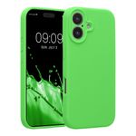 Laptop, Telefoane si Tablete - Telefoane mobile si accesorii - Accesorii Telefoane - Huse telefoane - Husa Kwmobile pentru iPhone 17, anti-alunecare, silicon, verde lime - Infinity.ro