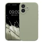 Laptop, Telefoane si Tablete - Telefoane mobile si accesorii - Accesorii Telefoane - Huse telefoane - Husa Kwmobile pentru iPhone 17, anti-alunecare, silicon, verde, gri - Infinity.ro
