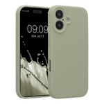 Laptop, Telefoane si Tablete - Telefoane mobile si accesorii - Accesorii Telefoane - Huse telefoane - Husa Kwmobile pentru iPhone 17, anti-alunecare, silicon, verde, gri - Infinity.ro