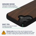 Laptop, Telefoane si Tablete - Telefoane mobile si accesorii - Accesorii Telefoane - Huse telefoane - Husa Kwmobile pentru iPhone 17, compatibilitate MagSafe, lemn, TPU, maro - Infinity.ro