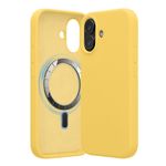Laptop, Telefoane si Tablete - Telefoane mobile si accesorii - Accesorii Telefoane - Huse telefoane - Husa Kwmobile pentru iPhone 17, compatibilitate MagSafe, silicon, galben - Infinity.ro