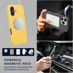Laptop, Telefoane si Tablete - Telefoane mobile si accesorii - Accesorii Telefoane - Huse telefoane - Husa Kwmobile pentru iPhone 17, compatibilitate MagSafe, silicon, galben - Infinity.ro