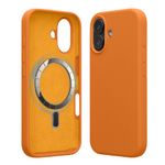 Laptop, Telefoane si Tablete - Telefoane mobile si accesorii - Accesorii Telefoane - Huse telefoane - Husa Kwmobile pentru iPhone 17, compatibilitate MagSafe, silicon, portocaliu - Infinity.ro