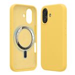 Laptop, Telefoane si Tablete - Telefoane mobile si accesorii - Accesorii Telefoane - Huse telefoane - Husa Kwmobile pentru iPhone 17, compatibilitate MagSafe, silicon, galben - Infinity.ro