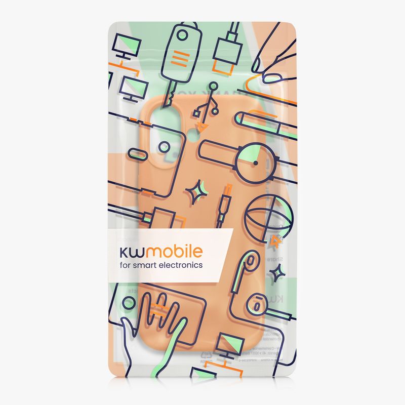 Laptop, Telefoane si Tablete - Telefoane mobile si accesorii - Accesorii Telefoane - Huse telefoane - Husa Kwmobile pentru iPhone 17, compatibilitate MagSafe, silicon, portocaliu - Infinity.ro