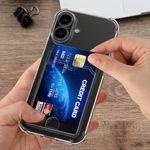 Laptop, Telefoane si Tablete - Telefoane mobile si accesorii - Accesorii Telefoane - Huse telefoane - Husa Kwmobile pentru iPhone 17, buzunar card, TPU, transparent - Infinity.ro