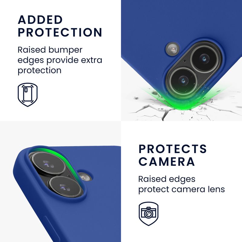 Laptop, Telefoane si Tablete - Telefoane mobile si accesorii - Accesorii Telefoane - Huse telefoane - Husa Kwmobile pentru iPhone 17, protectie la socuri, silicon, albastru - Infinity.ro