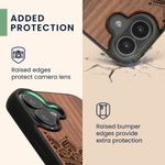 Laptop, Telefoane si Tablete - Telefoane mobile si accesorii - Accesorii Telefoane - Huse telefoane - Husa Kwmobile pentru iPhone 17, protectie la socuri, protectie la zgarieturi, lemn, TPU, maro - Infinity.ro