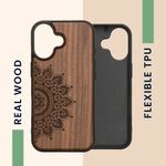 Laptop, Telefoane si Tablete - Telefoane mobile si accesorii - Accesorii Telefoane - Huse telefoane - Husa Kwmobile pentru iPhone 17, protectie la socuri, protectie la zgarieturi, lemn, TPU, maro - Infinity.ro
