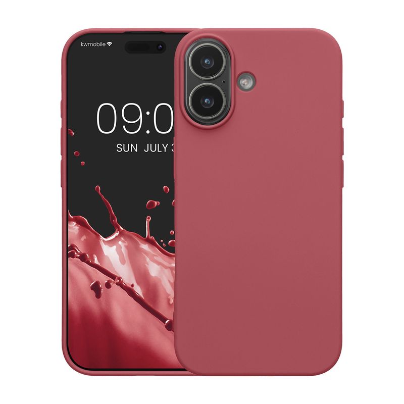 Laptop, Telefoane si Tablete - Telefoane mobile si accesorii - Accesorii Telefoane - Huse telefoane - Husa Kwmobile pentru iPhone 17, protectie la socuri, silicon, roz - Infinity.ro