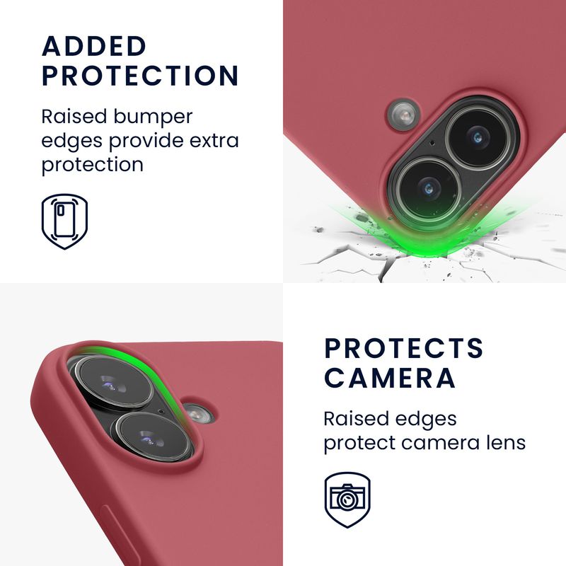 Laptop, Telefoane si Tablete - Telefoane mobile si accesorii - Accesorii Telefoane - Huse telefoane - Husa Kwmobile pentru iPhone 17, protectie la socuri, silicon, roz - Infinity.ro