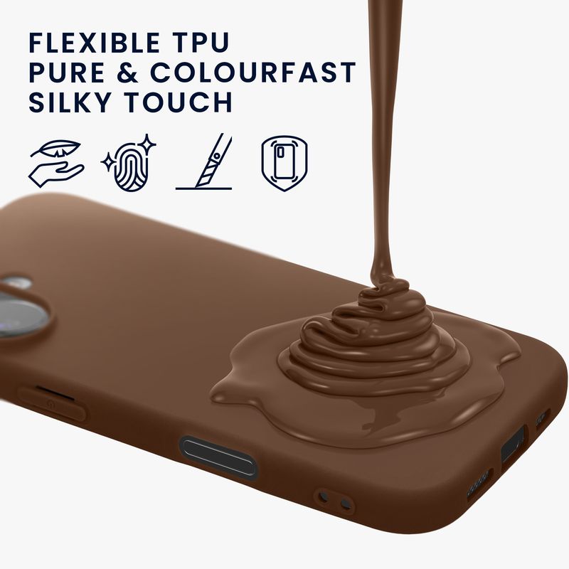 Laptop, Telefoane si Tablete - Telefoane mobile si accesorii - Accesorii Telefoane - Huse telefoane - Husa Kwmobile pentru iPhone 17, incarcare wireless, silicon, maro - Infinity.ro