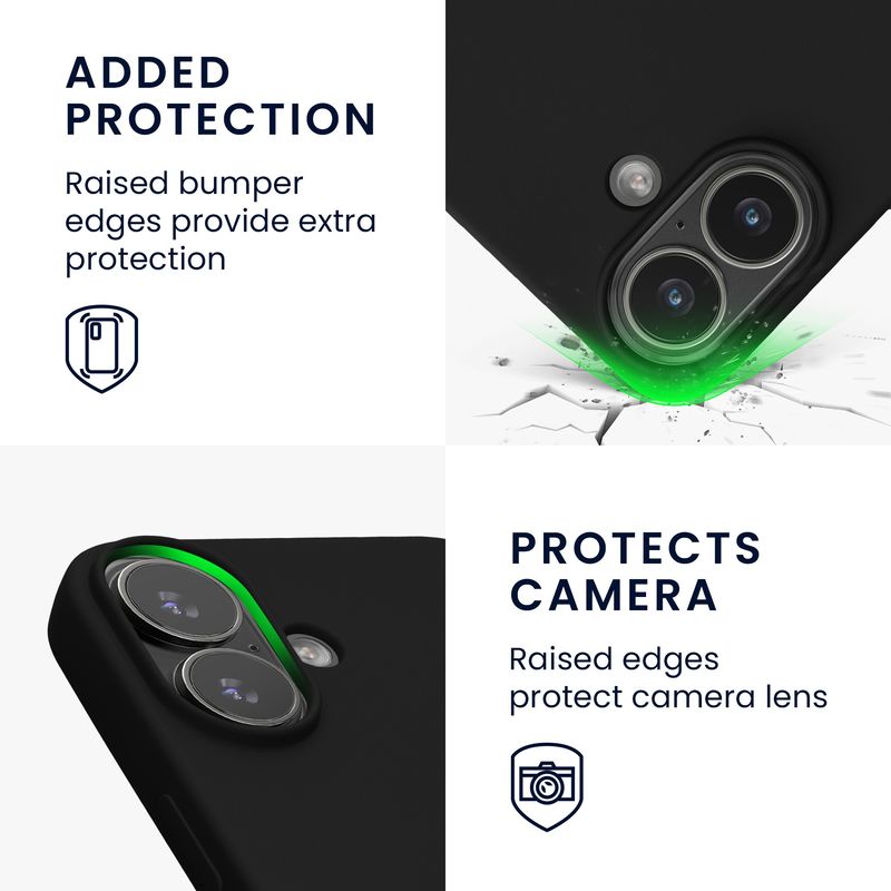 Laptop, Telefoane si Tablete - Telefoane mobile si accesorii - Accesorii Telefoane - Huse telefoane - Husa Kwmobile pentru iPhone 17, protectie la socuri, silicon, negru - Infinity.ro