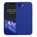 Laptop, Telefoane si Tablete - Telefoane mobile si accesorii - Accesorii Telefoane - Huse telefoane - Husa Kwmobile pentru iPhone 17e/16e, anti-alunecare, anti-amprenta, silicon, albastru - Infinity.ro