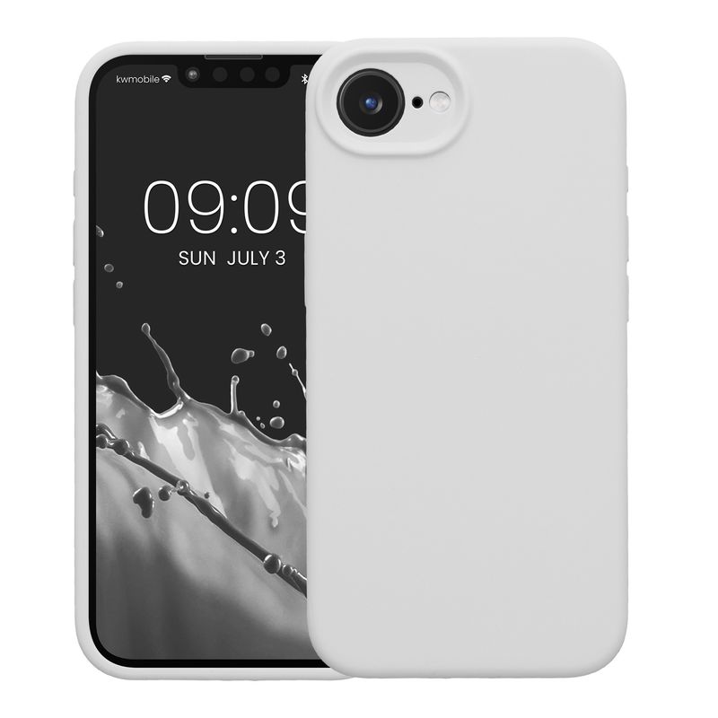 Laptop, Telefoane si Tablete - Telefoane mobile si accesorii - Accesorii Telefoane - Huse telefoane - Husa Kwmobile pentru iPhone 17e/16e, anti-alunecare, silicon, alb - Infinity.ro