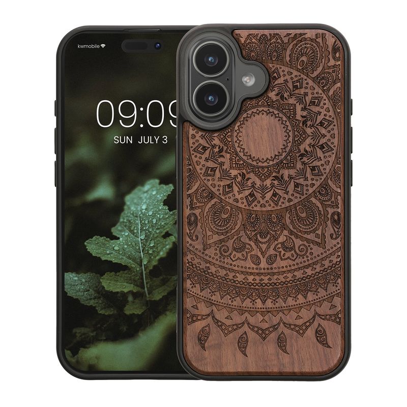 Laptop, Telefoane si Tablete - Telefoane mobile si accesorii - Accesorii Telefoane - Huse telefoane - Husa Kwmobile pentru iPhone 17, protectie la zgarieturi, lemn, TPU, maro - Infinity.ro