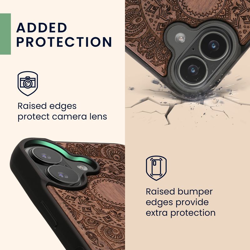 Laptop, Telefoane si Tablete - Telefoane mobile si accesorii - Accesorii Telefoane - Huse telefoane - Husa Kwmobile pentru iPhone 17, protectie la zgarieturi, lemn, TPU, maro - Infinity.ro