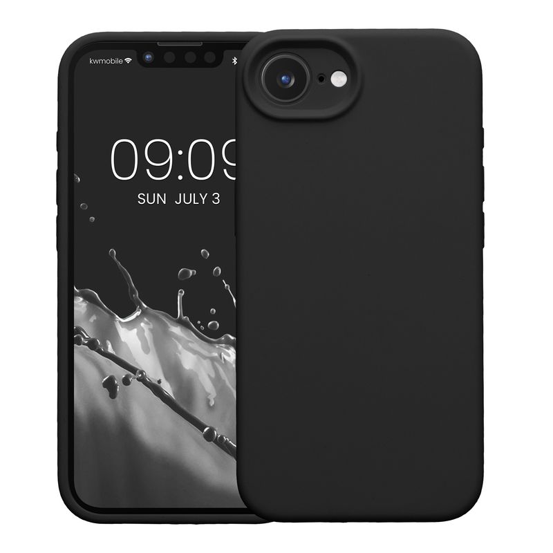 Laptop, Telefoane si Tablete - Telefoane mobile si accesorii - Accesorii Telefoane - Huse telefoane - Husa Kwmobile pentru iPhone 17e/16e, anti-alunecare, silicon, negru - Infinity.ro
