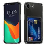 Laptop, Telefoane si Tablete - Telefoane mobile si accesorii - Accesorii Telefoane - Huse telefoane - Husa Kwmobile pentru iPhone 17e/16e, buzunar card, TPU, negru, transparent - Infinity.ro