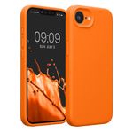 Laptop, Telefoane si Tablete - Telefoane mobile si accesorii - Accesorii Telefoane - Huse telefoane - Husa Kwmobile pentru iPhone 17e/16e, anti-alunecare, silicon, portocaliu - Infinity.ro