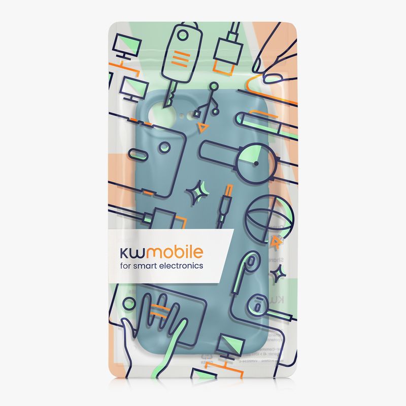 Laptop, Telefoane si Tablete - Telefoane mobile si accesorii - Accesorii Telefoane - Huse telefoane - Husa Kwmobile pentru iPhone 17e/16e, anti-alunecare, silicon, turcoaz - Infinity.ro