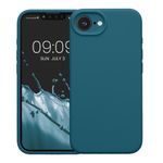 Laptop, Telefoane si Tablete - Telefoane mobile si accesorii - Accesorii Telefoane - Huse telefoane - Husa Kwmobile pentru iPhone 17e/16e, anti-alunecare, silicon, turcoaz - Infinity.ro
