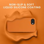 Laptop, Telefoane si Tablete - Telefoane mobile si accesorii - Accesorii Telefoane - Huse telefoane - Husa Kwmobile pentru iPhone 17e/16e, anti-alunecare, sticla temperata, portocaliu - Infinity.ro