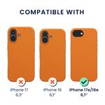Laptop, Telefoane si Tablete - Telefoane mobile si accesorii - Accesorii Telefoane - Huse telefoane - Husa Kwmobile pentru iPhone 17e/16e, anti-alunecare, sticla temperata, portocaliu - Infinity.ro
